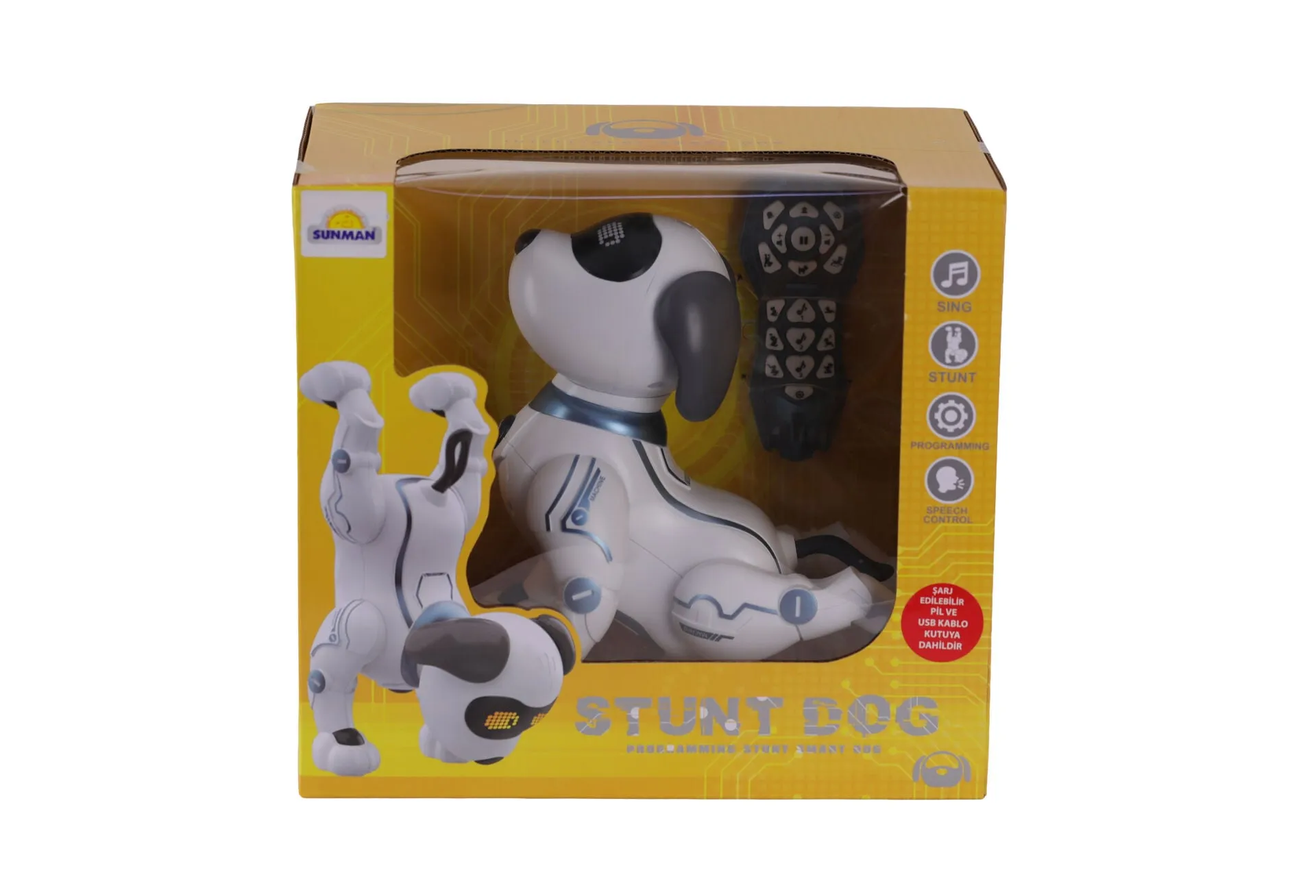 SUN-RST-RC ROBOT AKROBAT KÖPEK FF SESLİ 3 7V USB