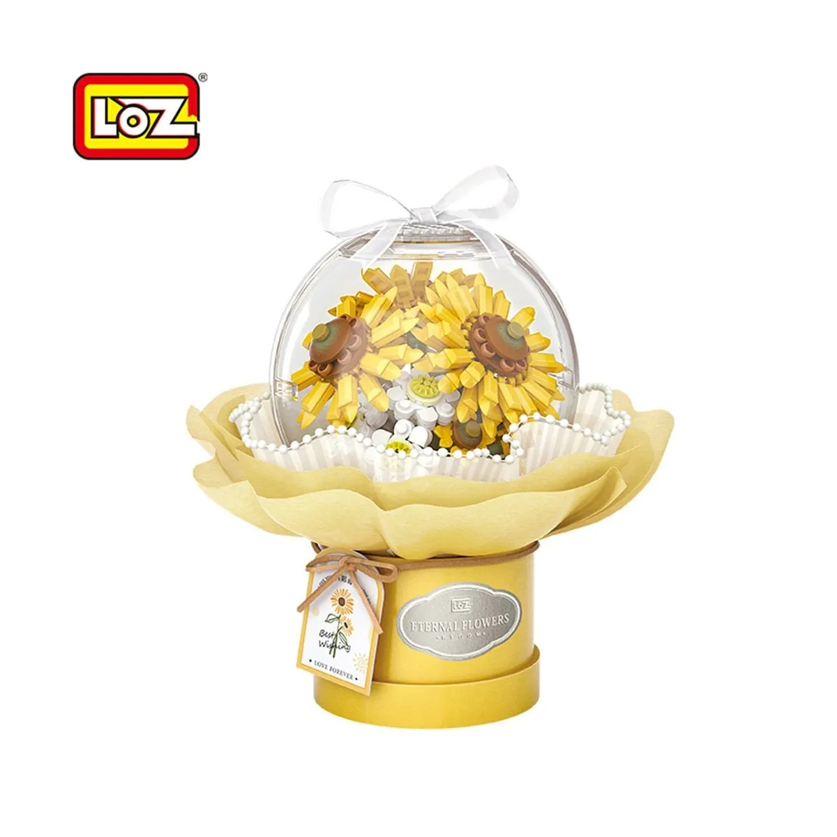 LZ-1299 Loz Ledli Ayçiçeği Buketi 510 Parça Block Oyuncak