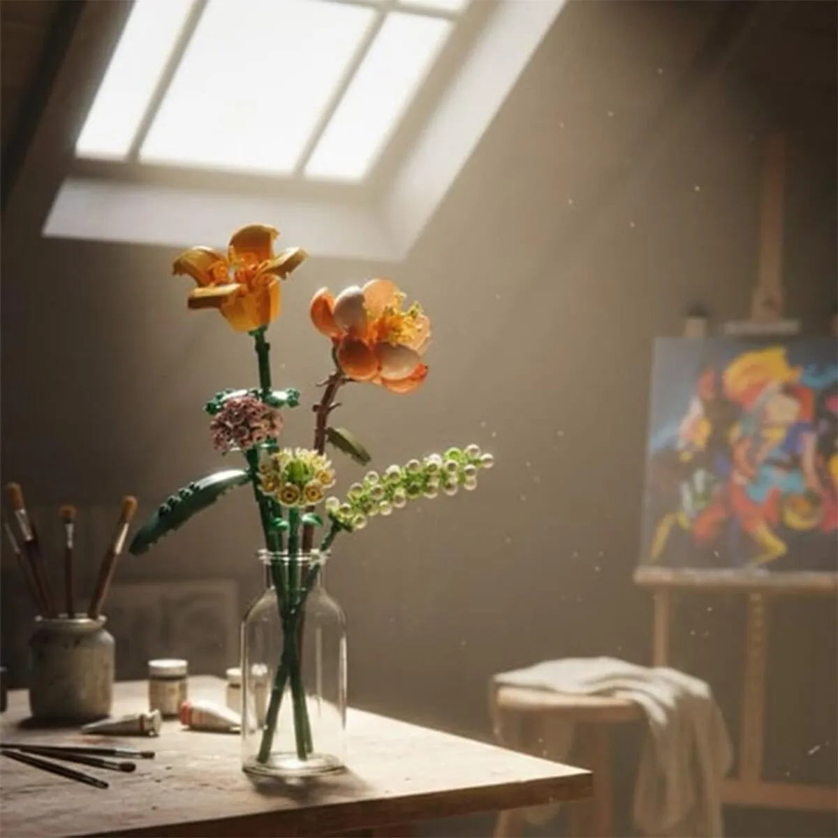 LOZ Eternal Flowers Serisi - ''Güneşli ve Enerjik Turuncu'' 456 Parça Yapım Seti — görsel 4