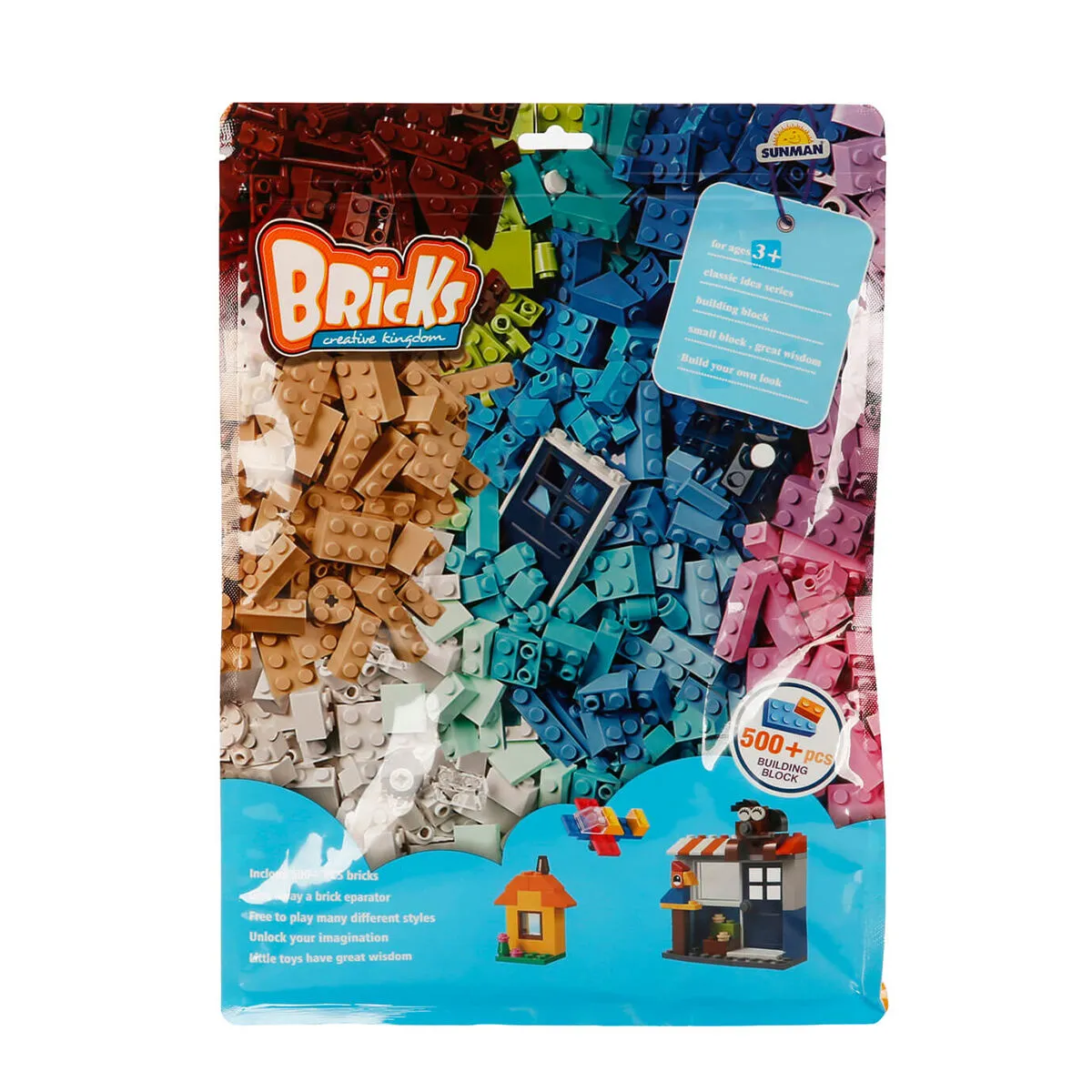 Classic Bricks Yapı Blok Seti 500+ Parça — görsel 4