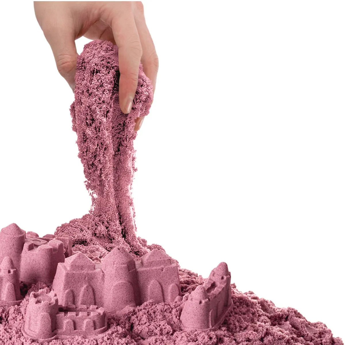 Aksesuarlı Pembe Kinetik Oyun Kumu 500 Gr — görsel 2