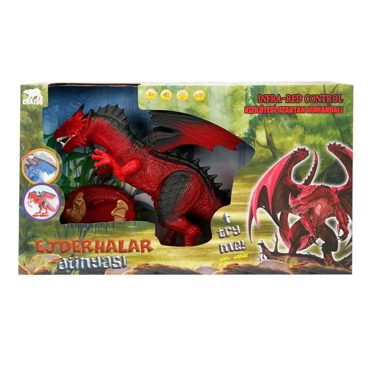 Uzaktan Kumandalı Sesli ve Işıklı Dragon