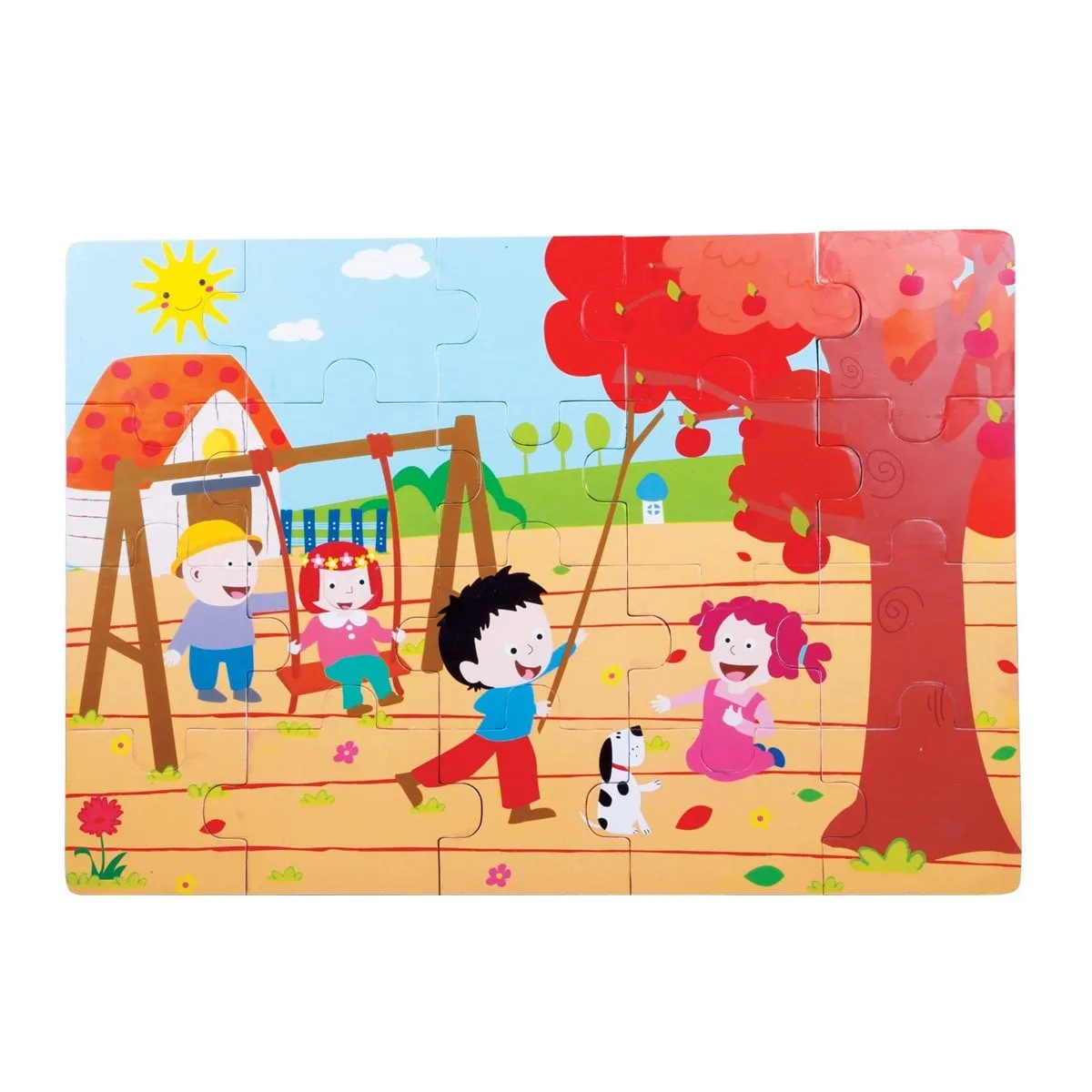 CS-1277 Sonbahar Ahşap Yer Puzzle