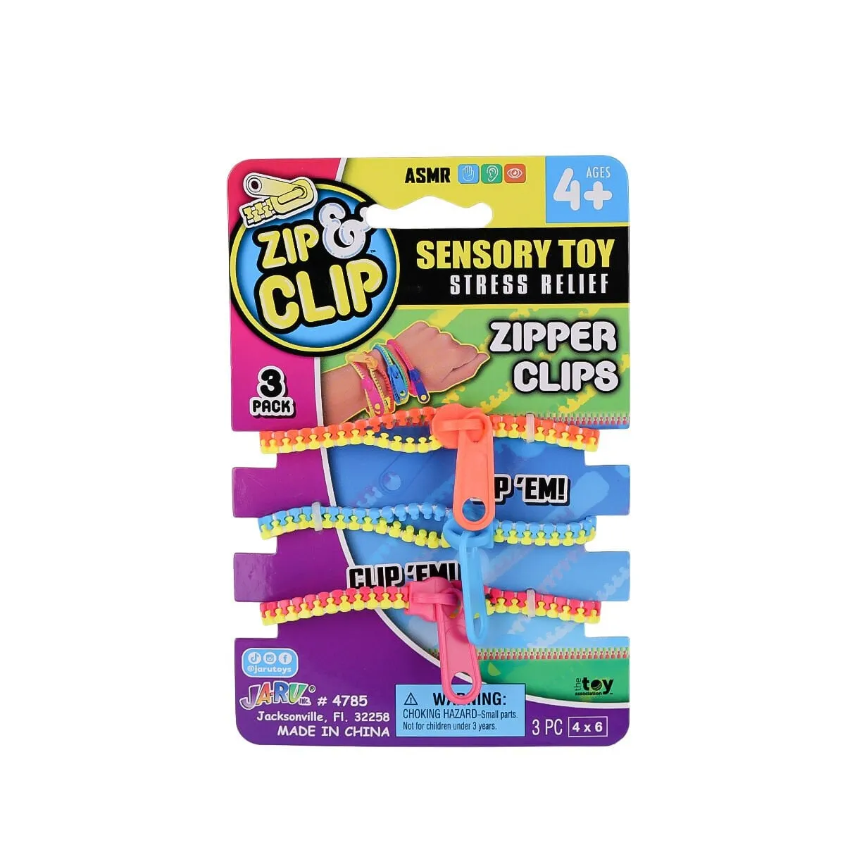 Zıp Clip Zipper Clips 3lü -Sunman