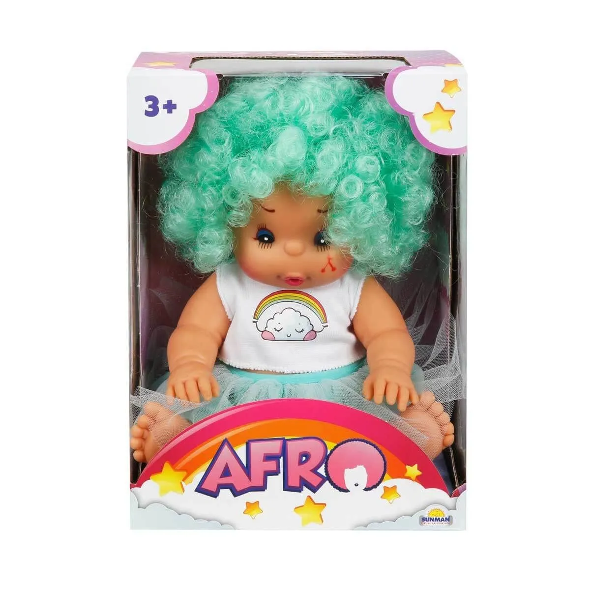 Sunman Afro Kıvırcık Saçlı Bebek 23 cm — görsel 7