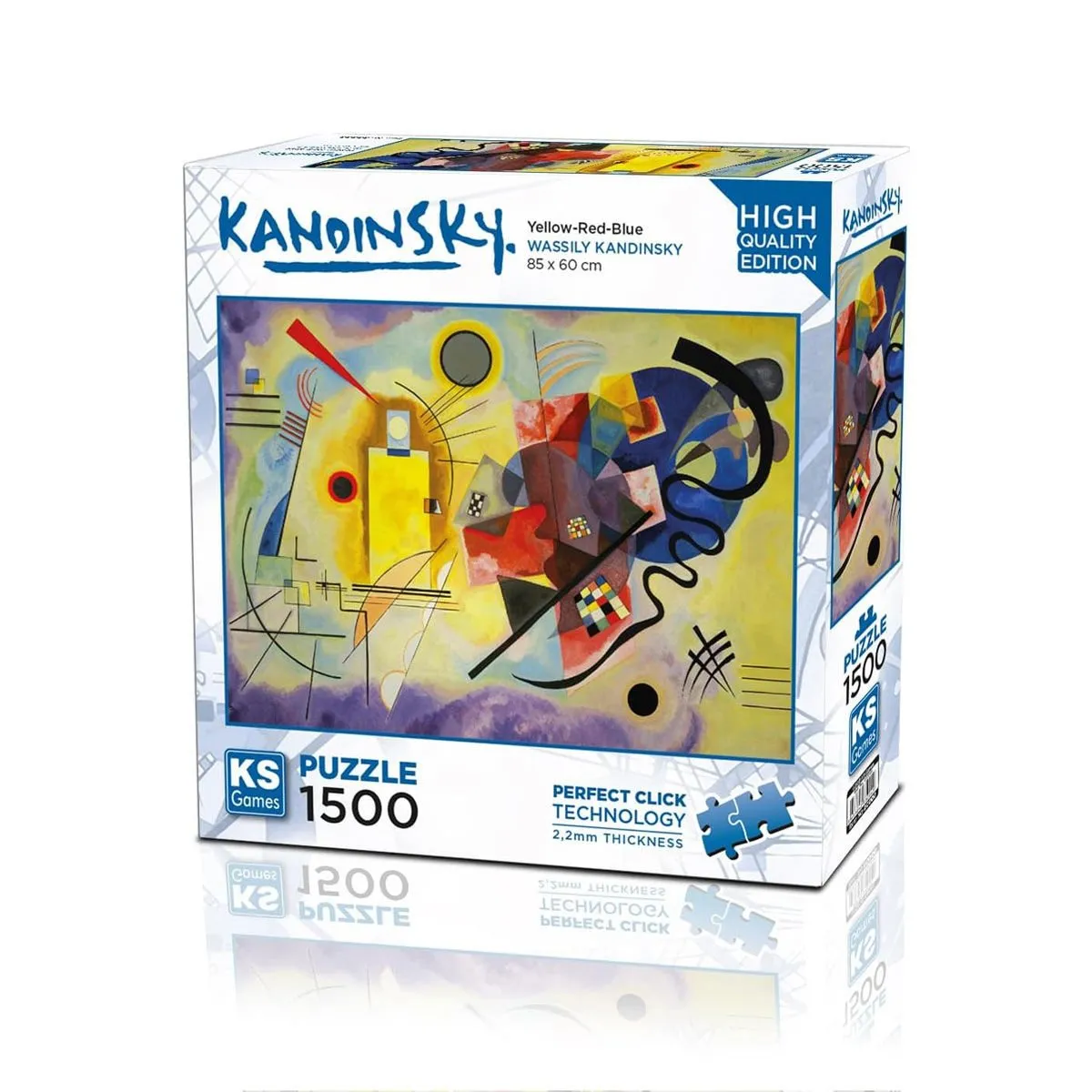 Yellow Red Blue 1500 Parça Puzzle -KS Puzzle