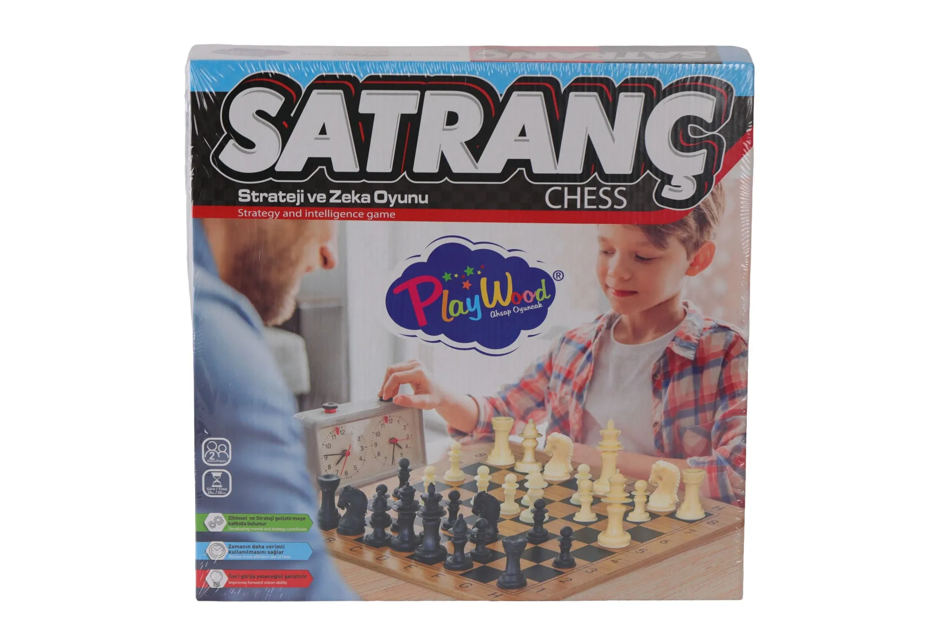 Ahşap Satranç Oyunu Kutuda