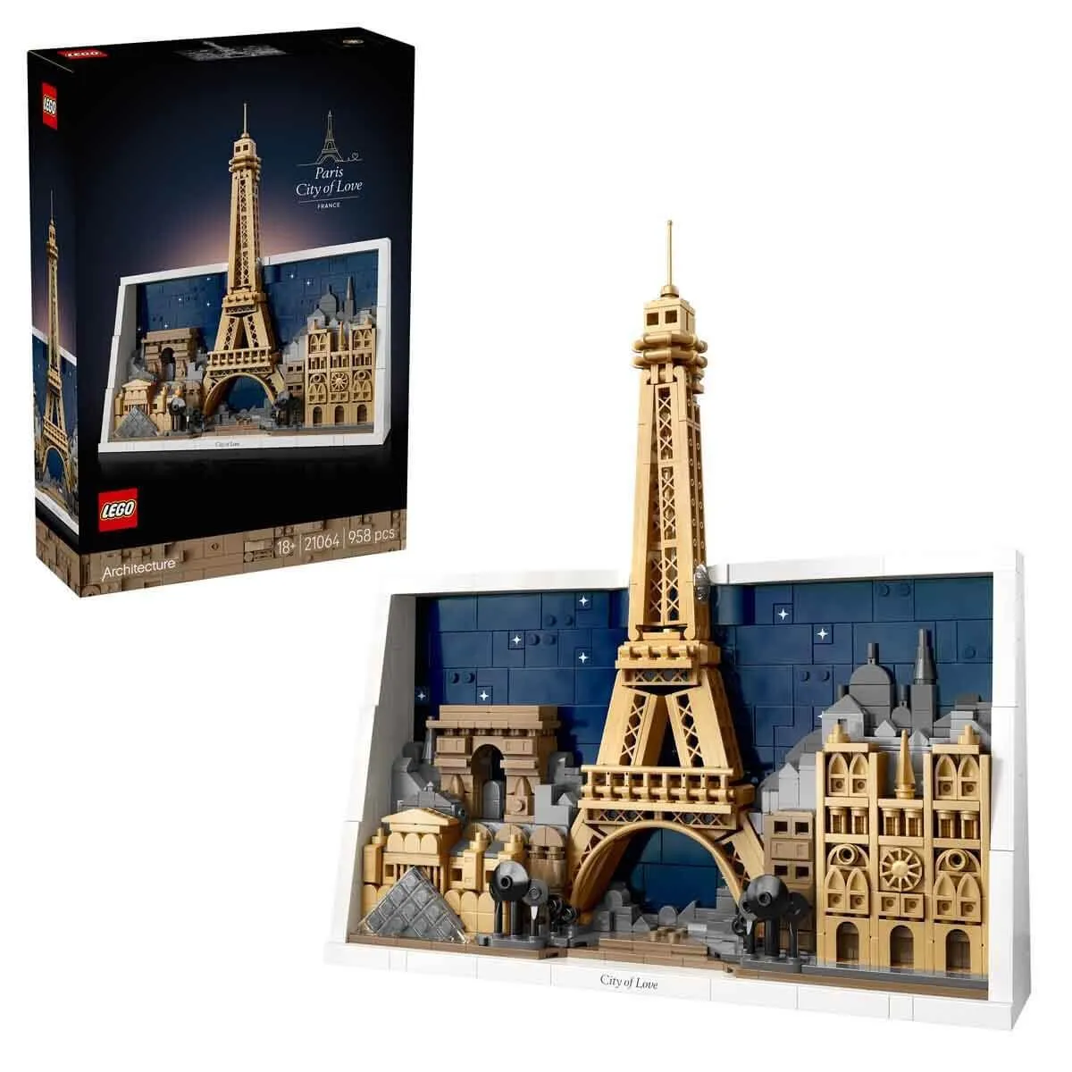 Lego Architecture Paris – Aşıklar Şehri 958 parça +18 yaş