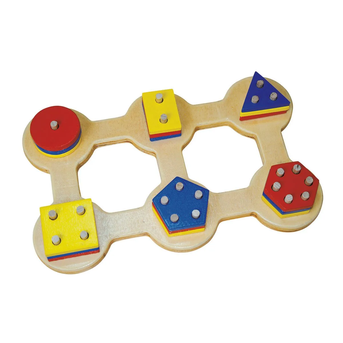 Chiva Altılı Geometrik Sök Tak Eğitici Set — görsel 2