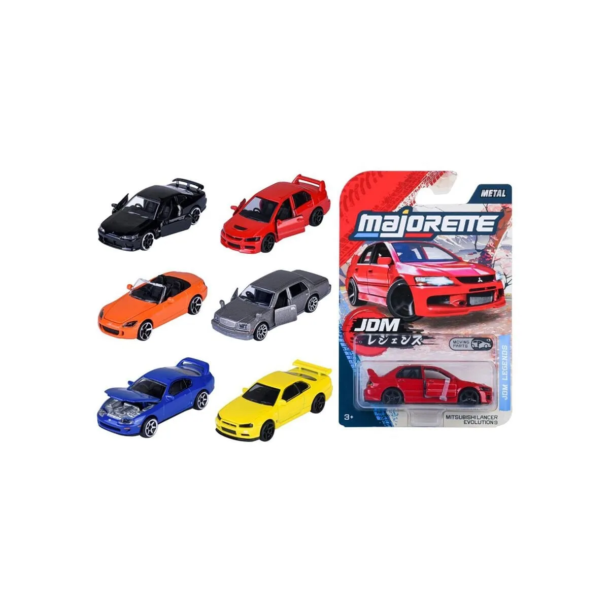 ''JDM Legends Premium Cars, 6-asst.freewheel, die-cast, 1 opening pa(Belirtilen fiyat, tekli satış için adet fiyatıdır.)