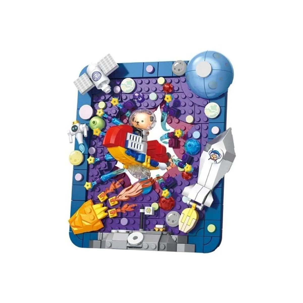 Panlos Teddy Uzay Aracı 368 Parça Block Oyuncak
