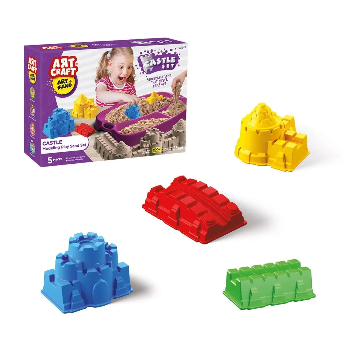 Artstand Kale Kum Seti 600 gr 5 Parça