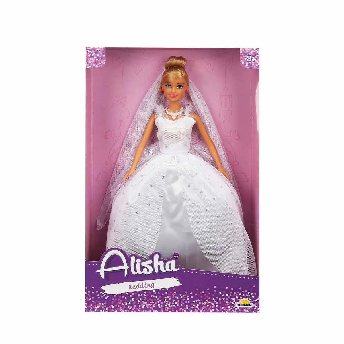 SUN-RST-SIS-Gelinlikli Manken Bebek Alisha 29 cm - Sunman