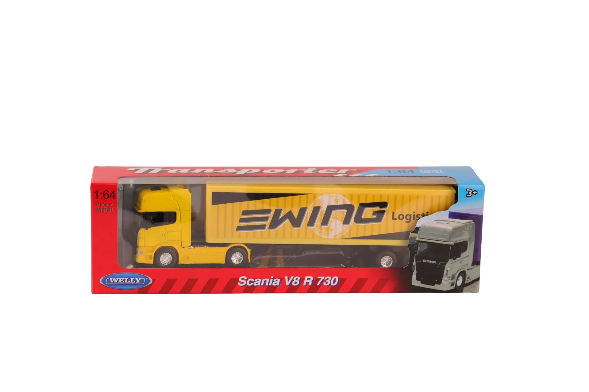 68021SS-F-GW Welly 1 64 Scanıa R730 Traıler 48