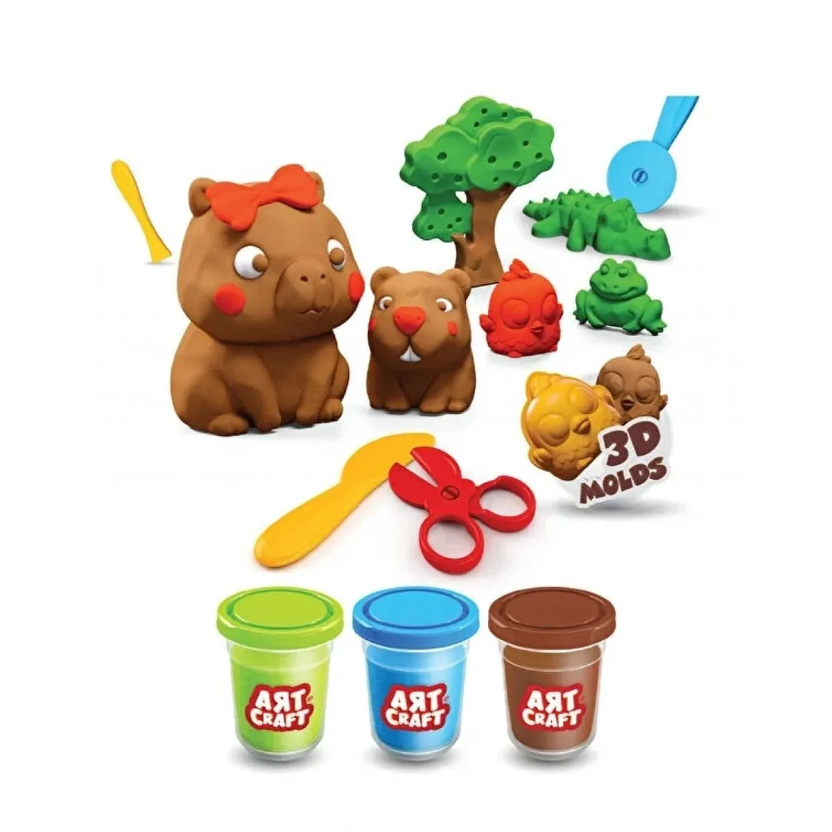Art Craft Capybara Oyun Hamuru Seti 168 Gr — görsel 3