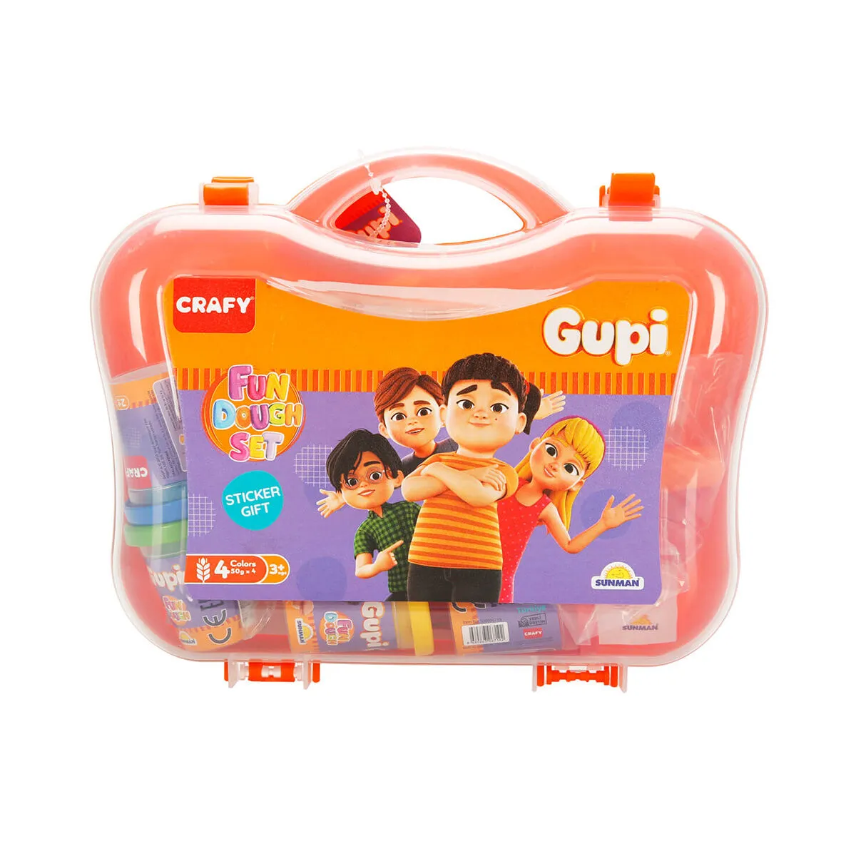 Gupi Çantalı Oyun Hamuru Seti 4x50gr — görsel 3
