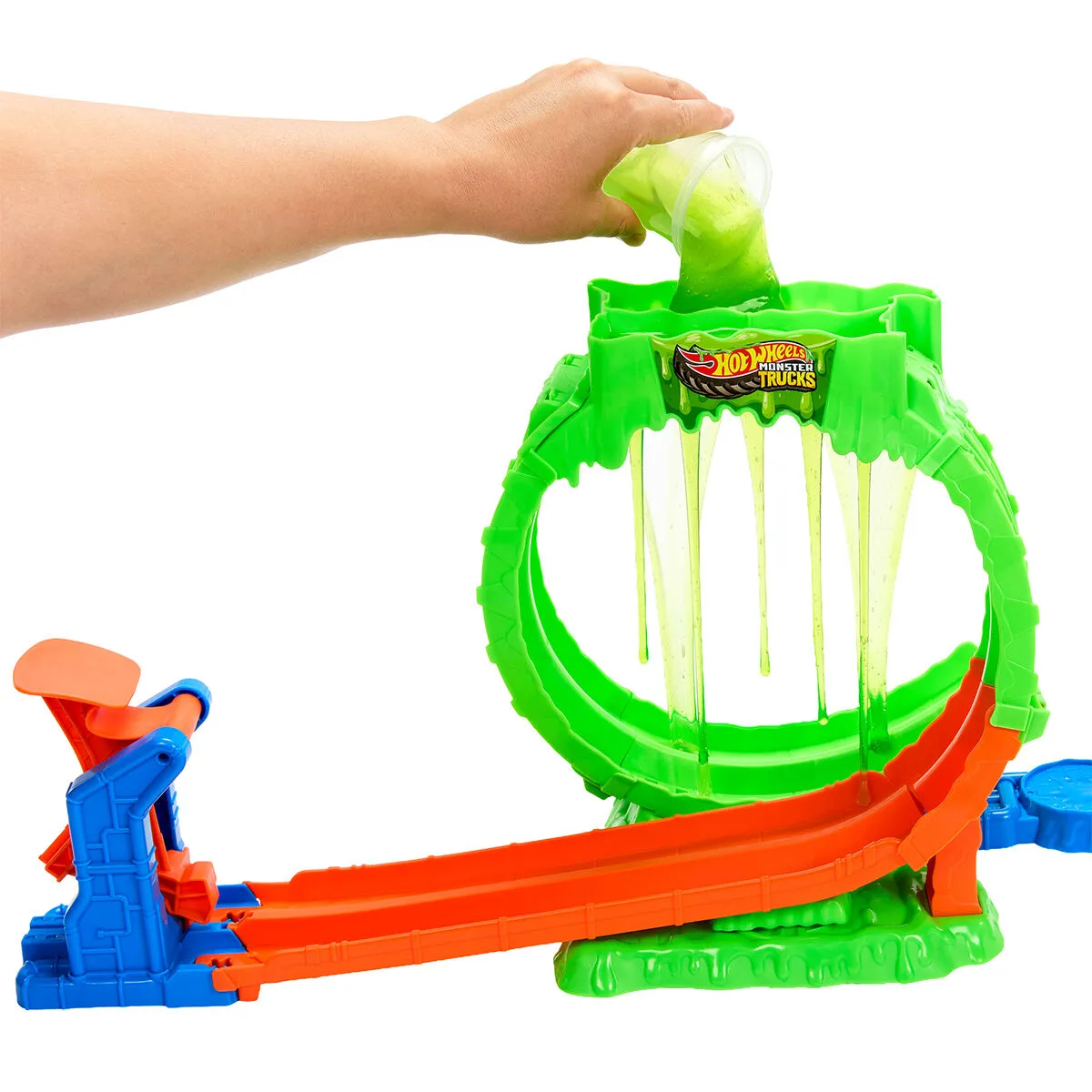 Hot Wheels Monster Trucks Mutant Kaosu Çemberde Yarış Oyun Seti — görsel 3