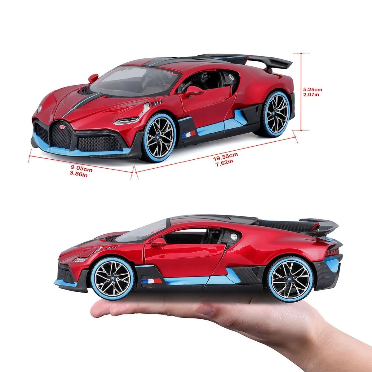Bugatti Divo 1:24 Diecast Model Araba — görsel 3