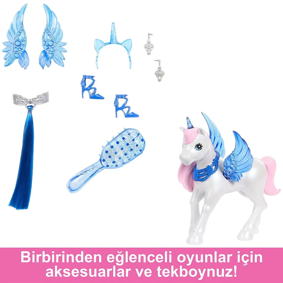Barbie Mavi Saçlı Prenses Bebek — görsel 5