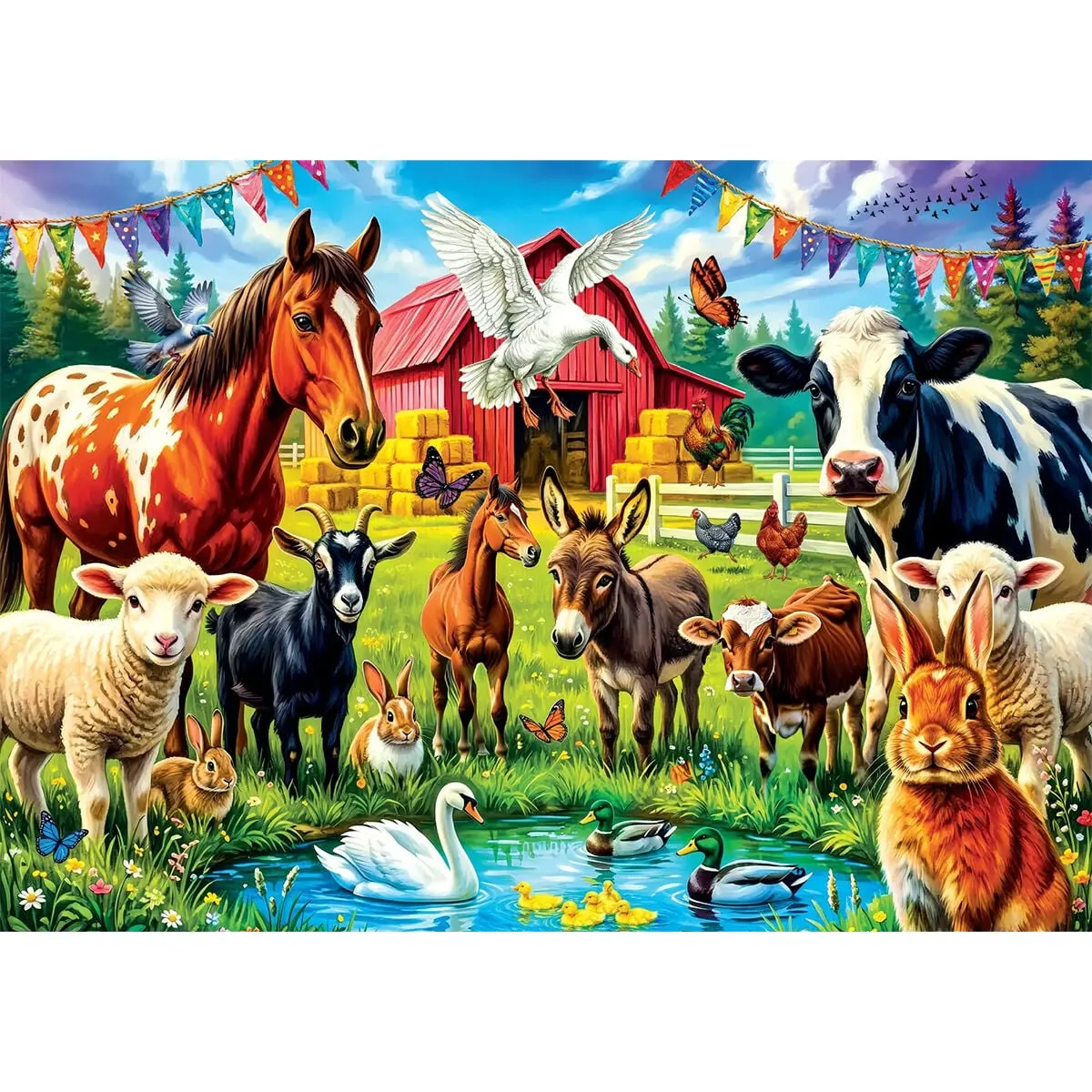 Farm Friends 100 Parça Puzzle — görsel 2