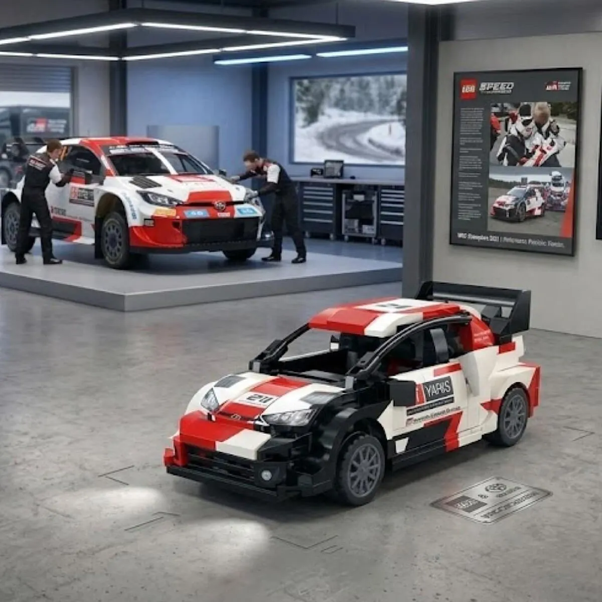 Cada Toyota Gr Yarış RALLY1 324 Parça Block Oyuncak — görsel 4