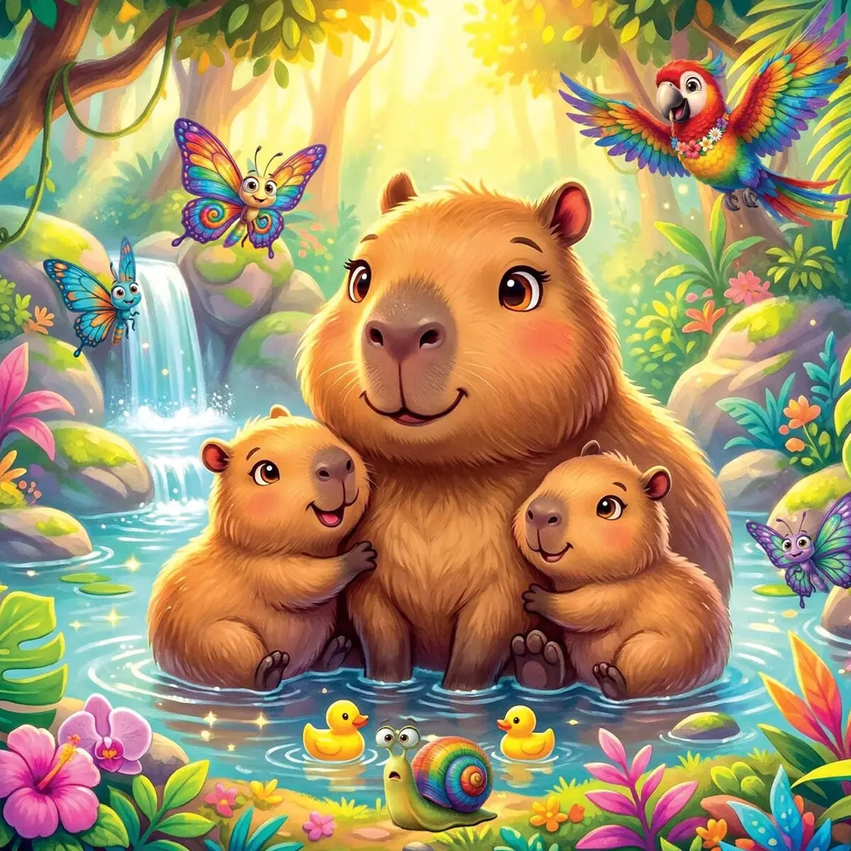KAPİBARA FAMİLY 50 PARÇA PUZZLE — görsel 2