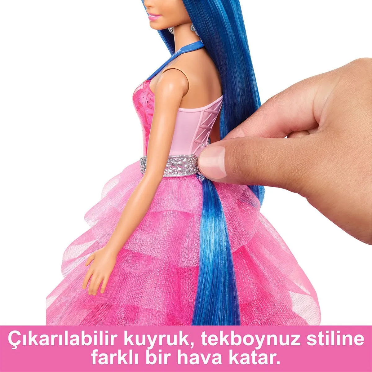 Barbie Mavi Saçlı Prenses Bebek — görsel 3