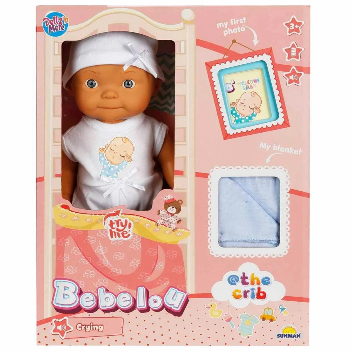 Bebelou Sesli Hoş Geldin Bebeği 30 cm — görsel 2