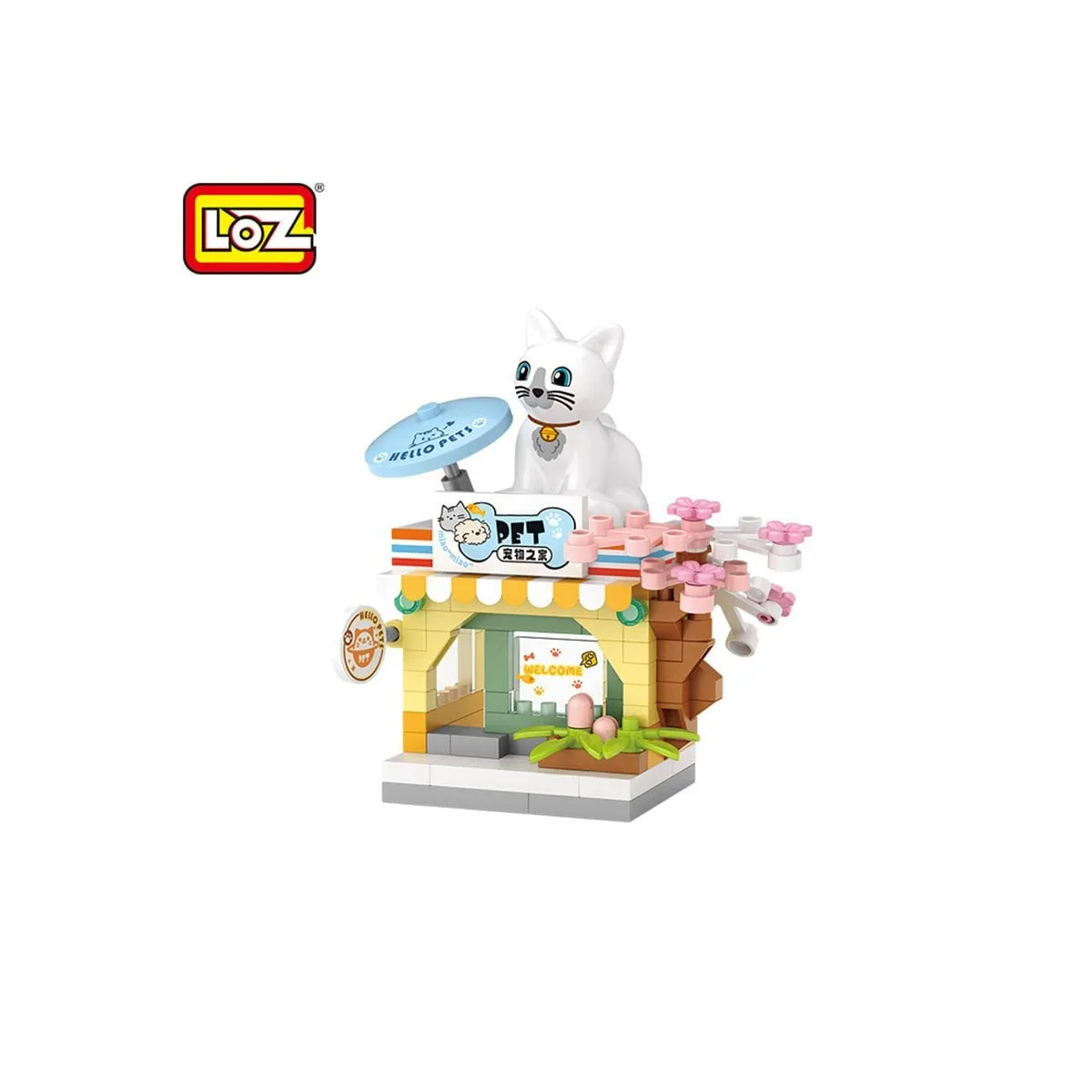 LOZ Blok Mini Poşet 120 Parça Kedili — görsel 3