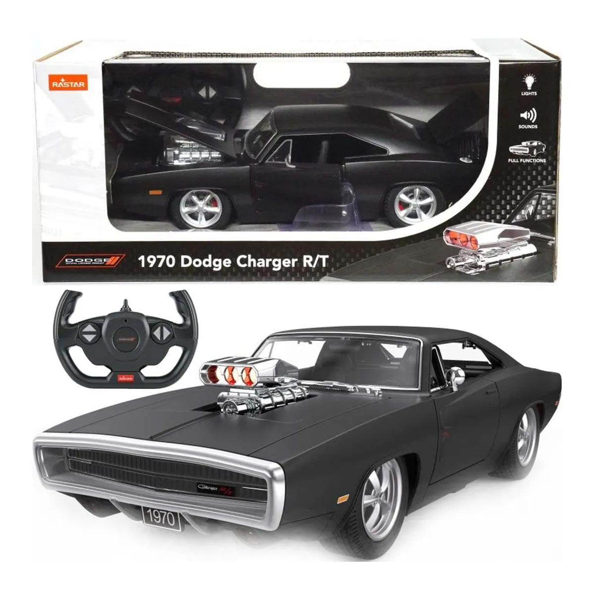Dodge Charger R/T Sesli ve Işıklı Uzaktan Kumandalı Araba -Sunman