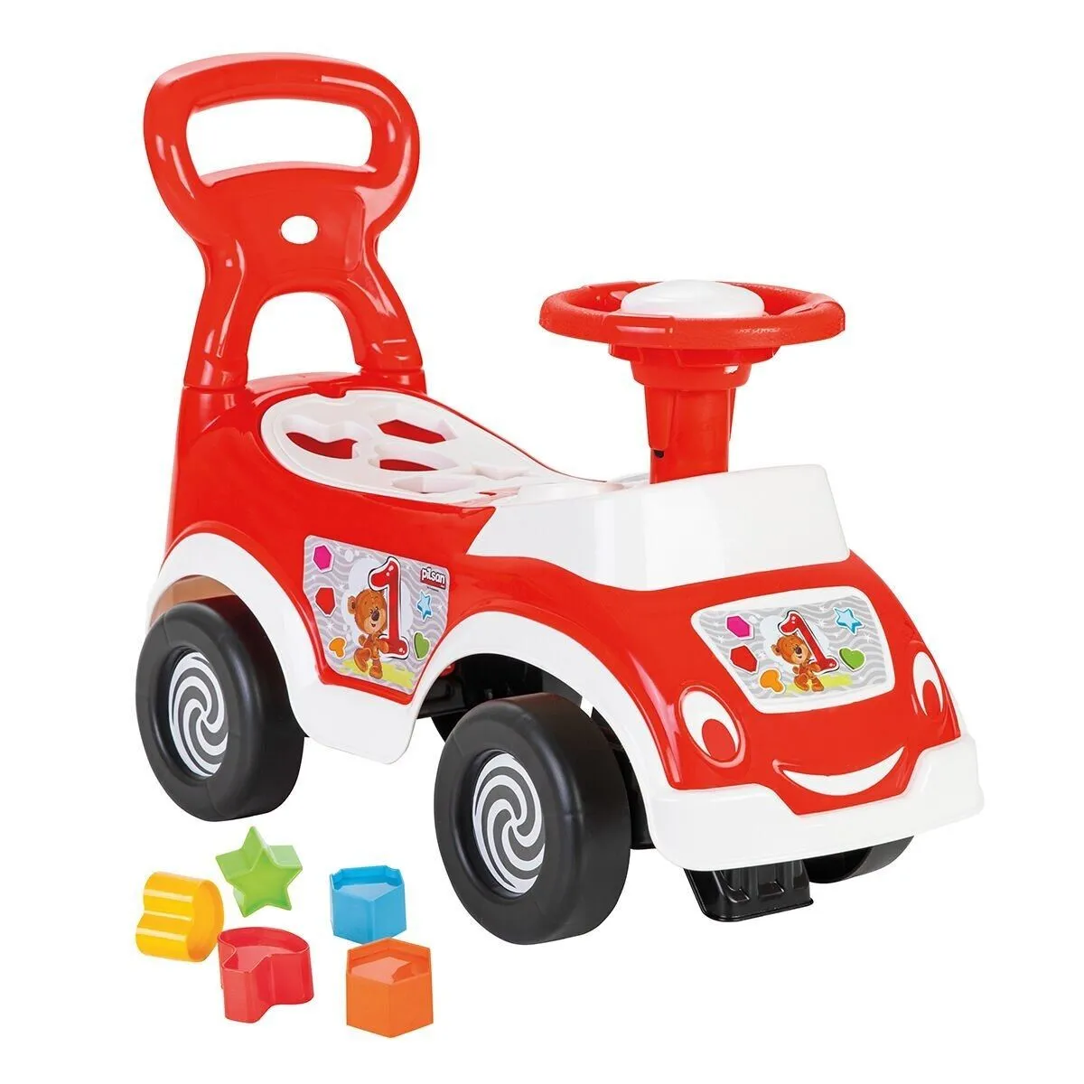 828 Smart Baby Ride On Bultaklı İlk Arabam - Kırmızı