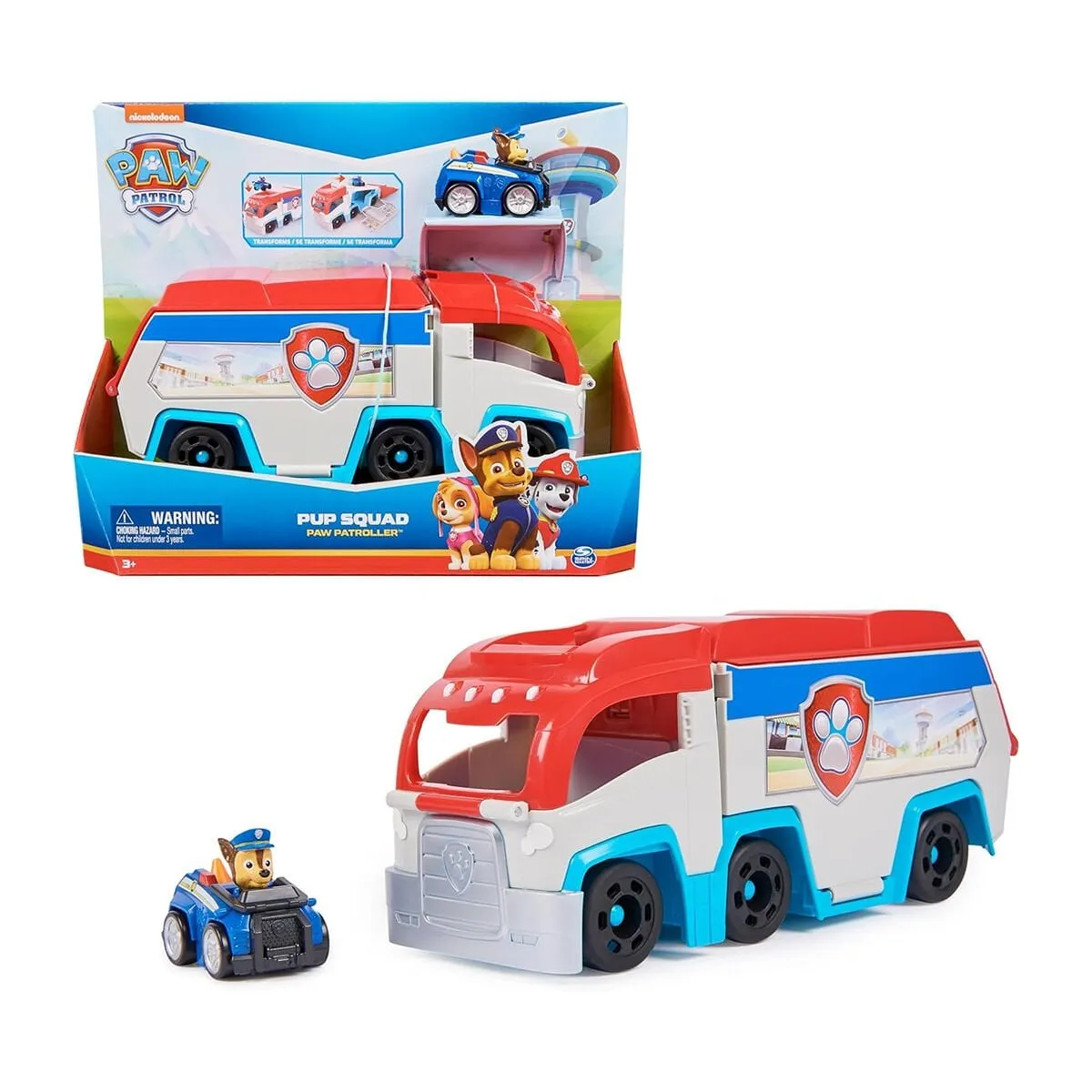 SUN-SPM-FİGÜR SET PAW PATROL PUP SQUAD 1FGR ARAÇ