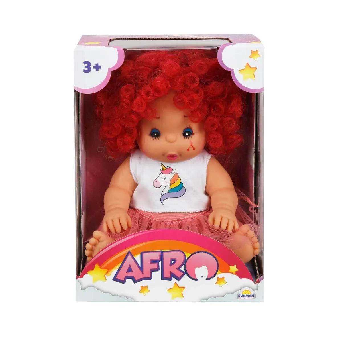 Sunman Afro Kıvırcık Saçlı Bebek 23 cm — görsel 4