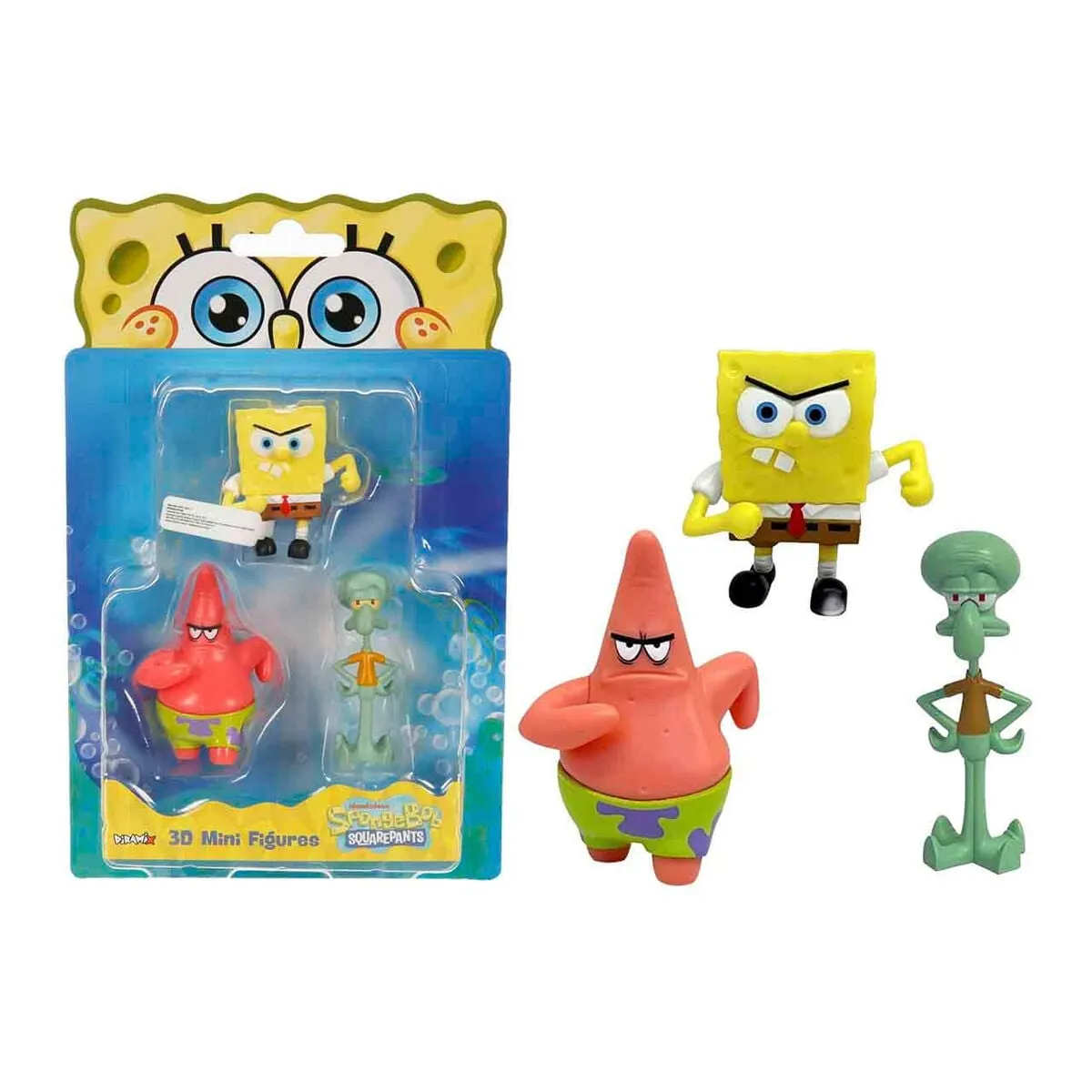 SpongeBob 3D 3'lü Mini Figür Seti