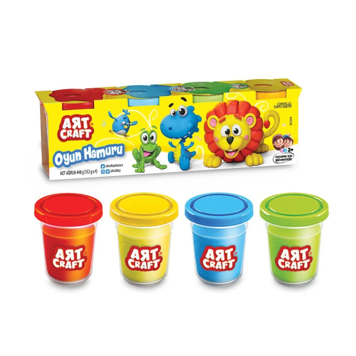 Art Craft 4lü OYUN HAMURU / 488 gr