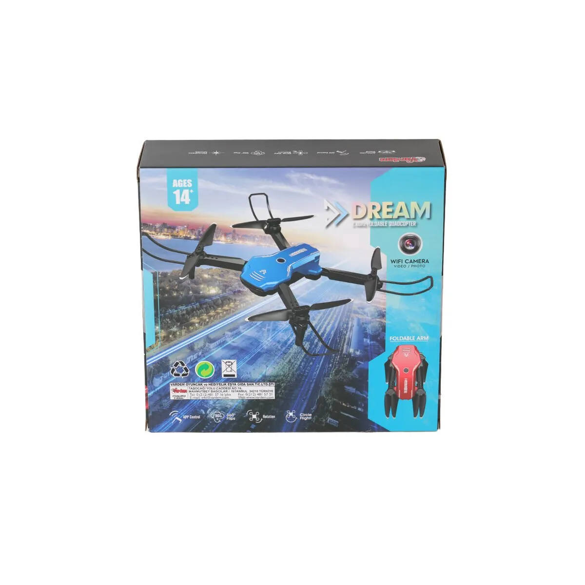 - Vardem 2.4G Wifi Kameralı Şarjlı Full Fonksiyon Drone — görsel 3