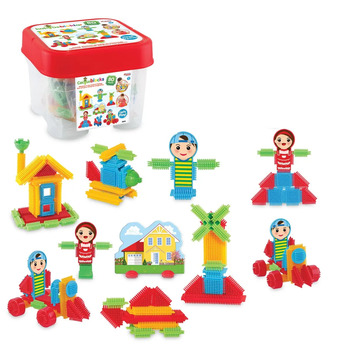 Kaktüs Bloklar Koca 80PCS