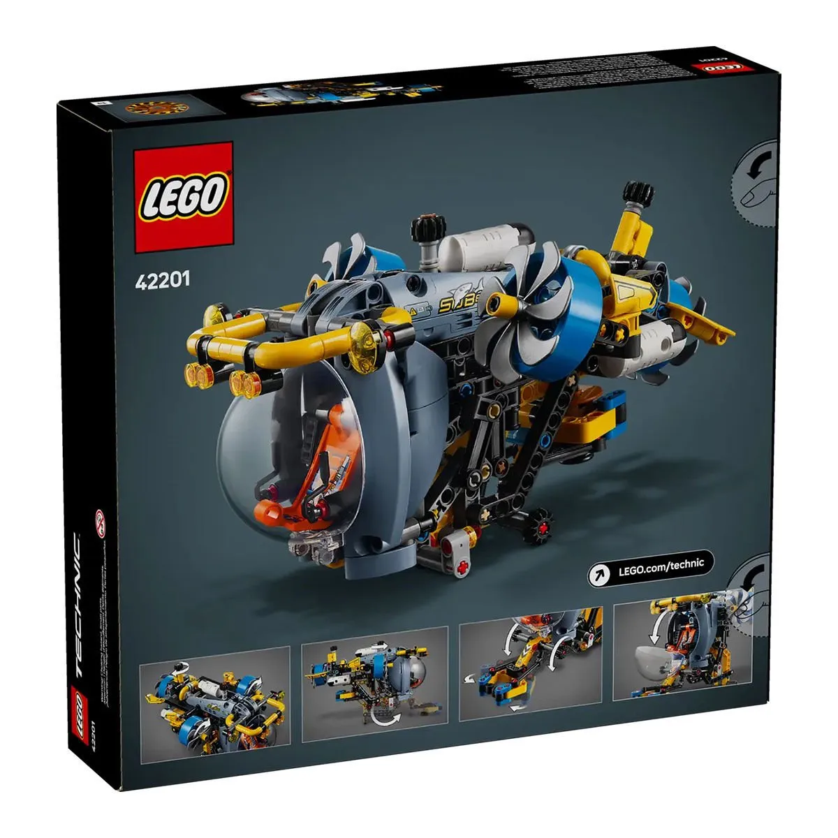 Lego Technic Derin Deniz Araştırma Denizaltısı 413 parça +9 yaş — görsel 8