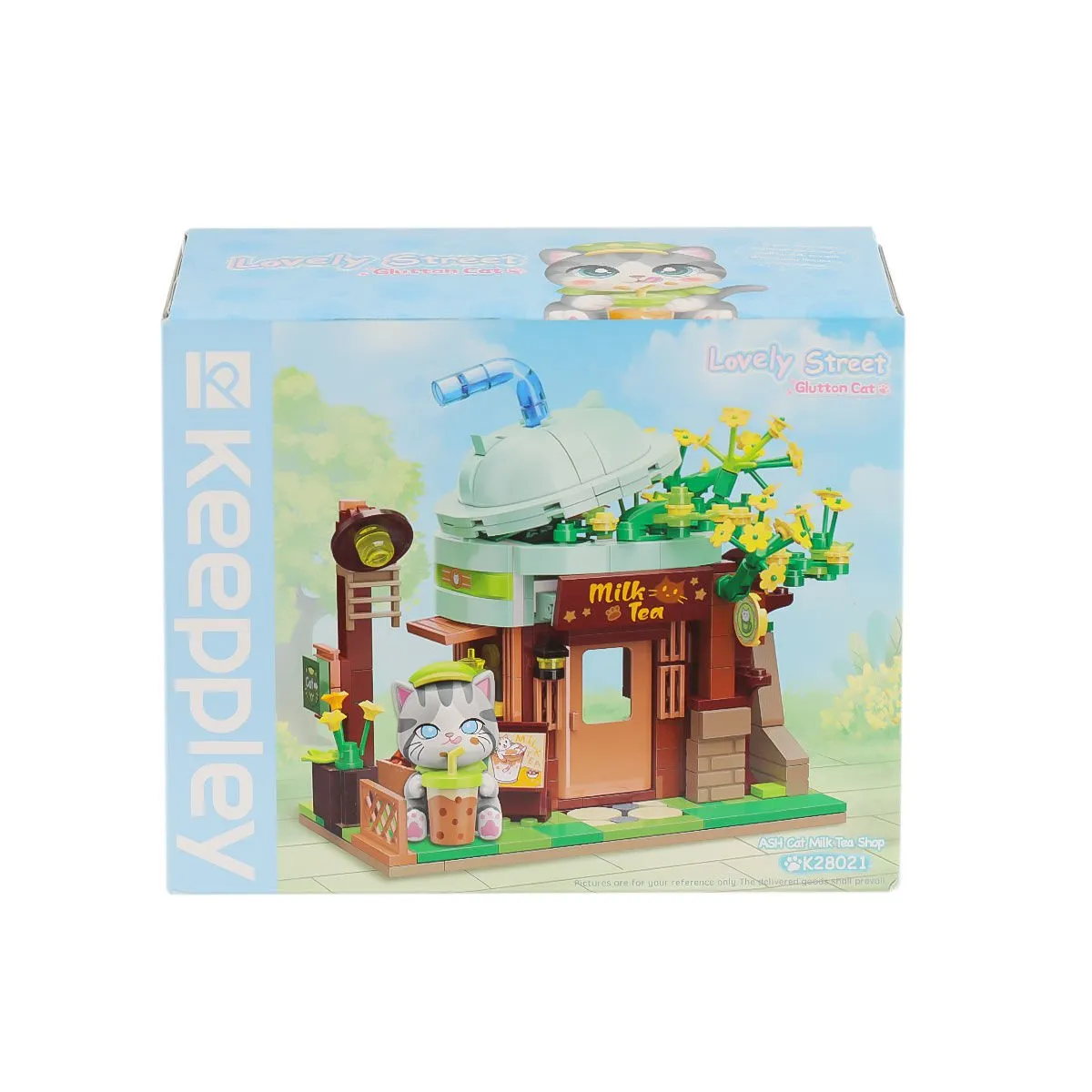 Keeppley Lovely Street - Ash Cat Milk Tea Shop 411 Parça Yapım Seti