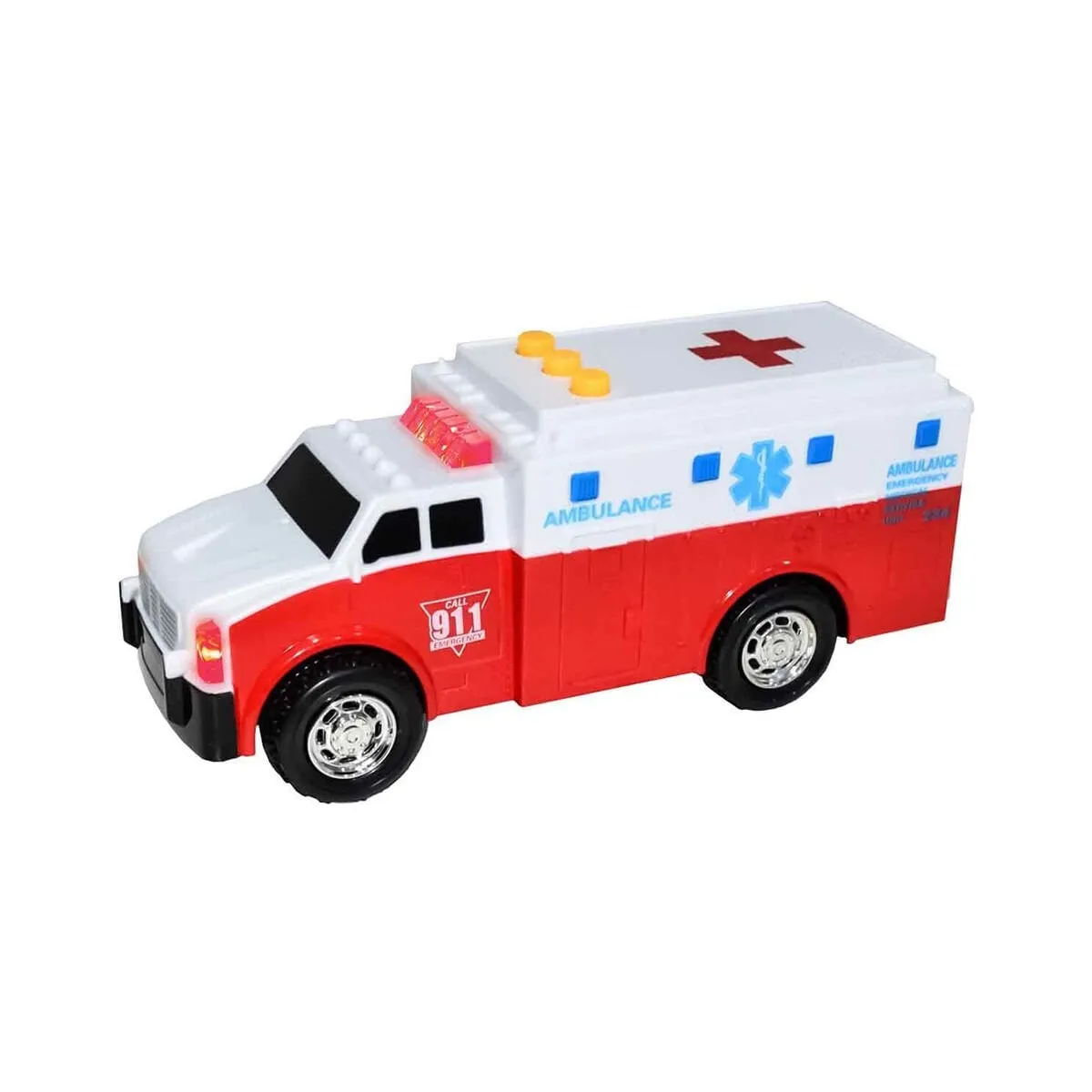 Oyun Set Kurtarma Araçları Polis Ambulans İtfaiye Ses Işık — görsel 4