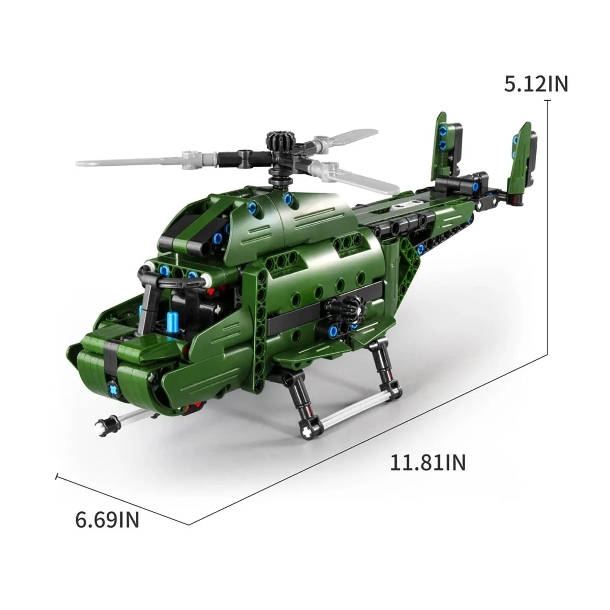 Askeri Nakliye Helikopteri 2in1 394 Parça — görsel 2