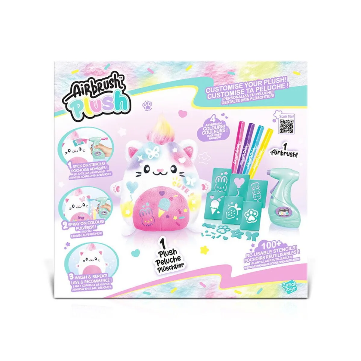 Airbrush Peluş Kawaii Kitty Boyama Seti — görsel 5