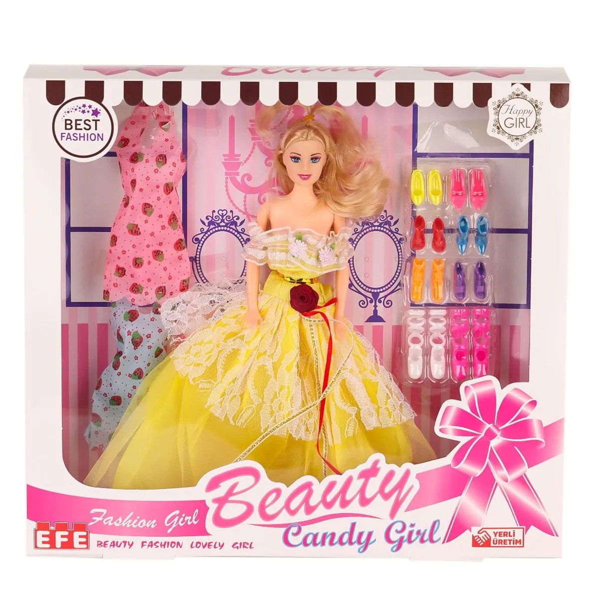 Ayakkabı Setli Candy Girl Bebek -Efe Toys