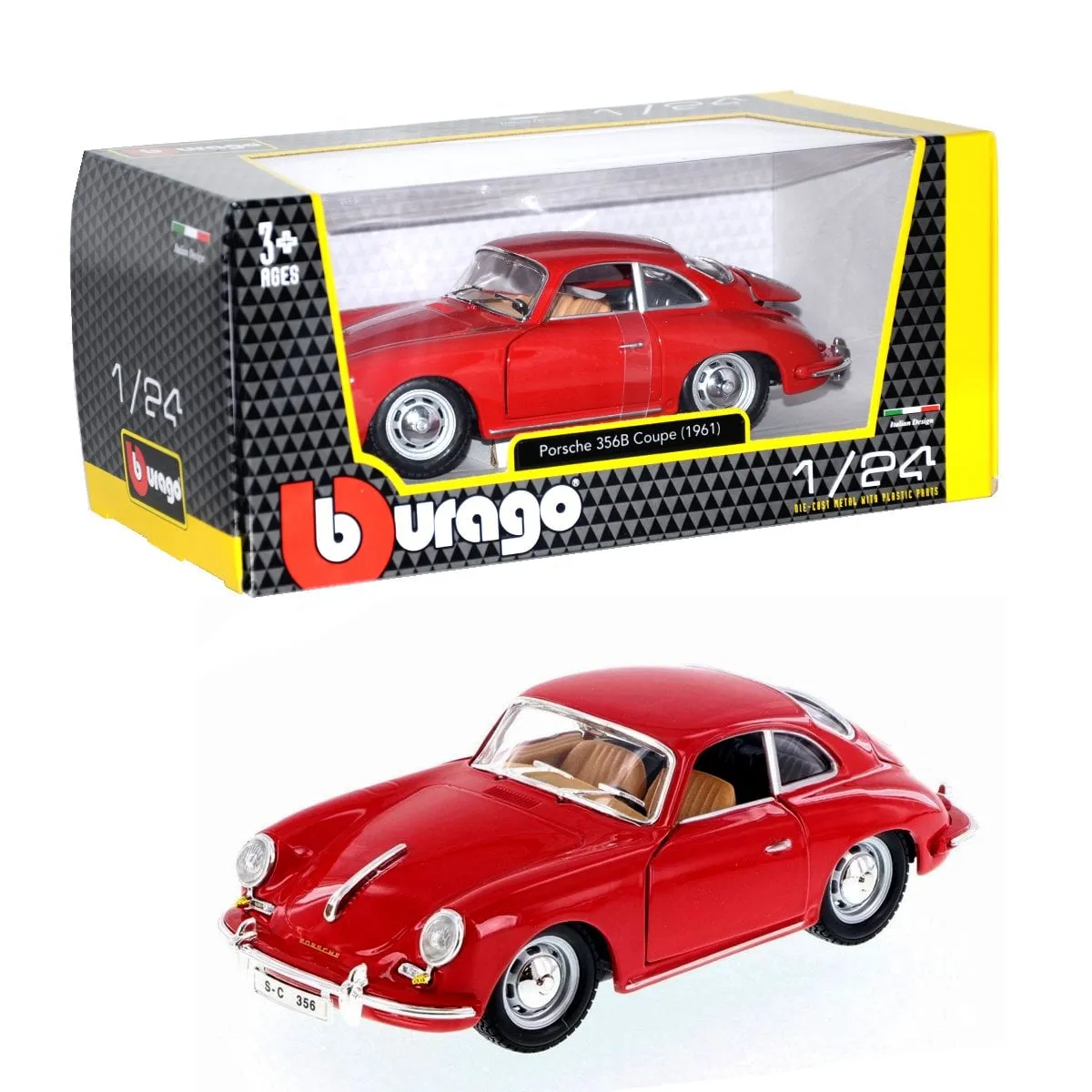 1:24 Porsche 356B Coupe 1961 Araba