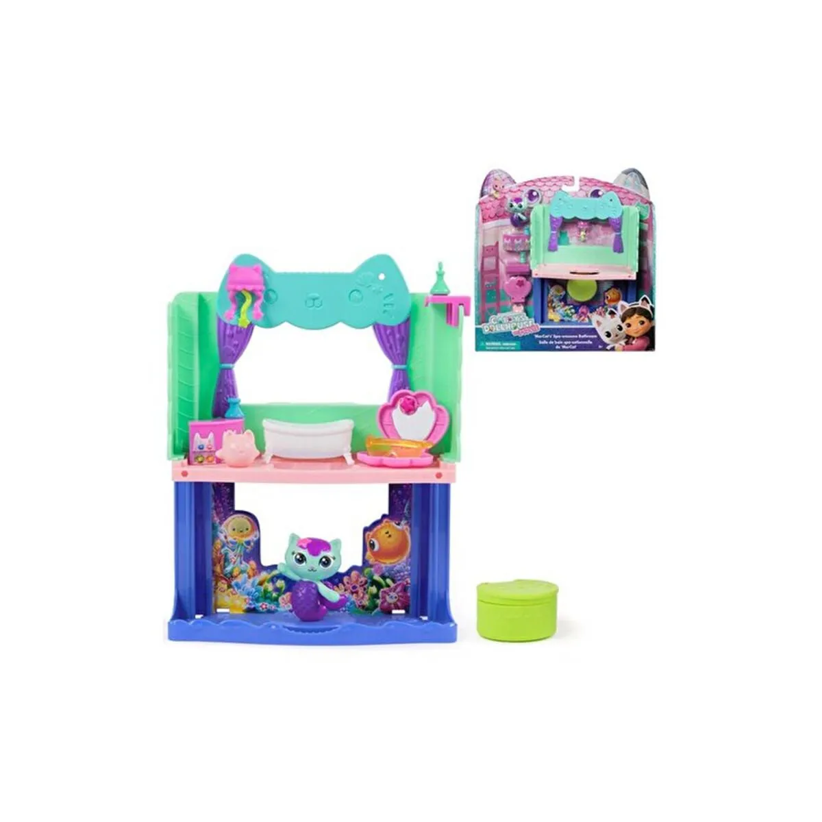 Figür Set Gabby S Dollhouse Mutfak Set/banyo Set 10PRÇ.2A.