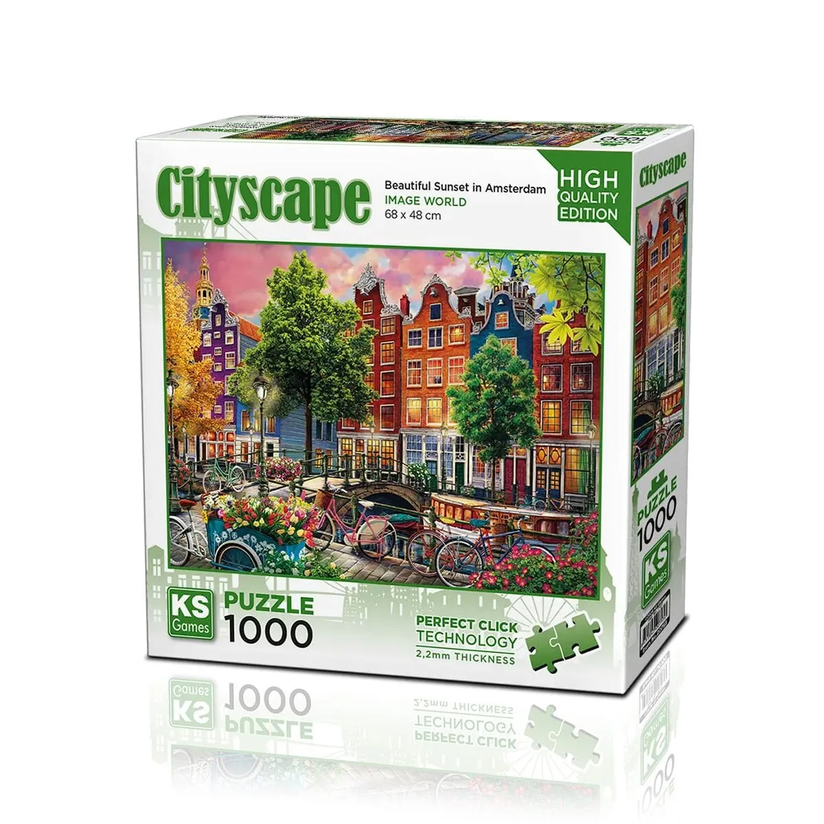 PUZZLE 1000 BEAUTİFUL SUNSET İN AMSTERDAM