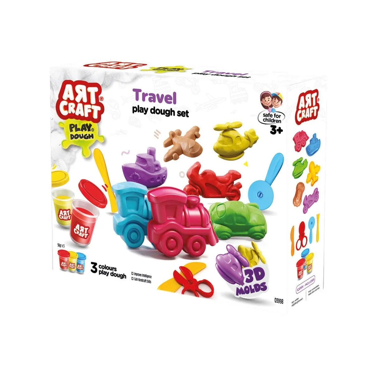 Art Craft Seyahat Araçları Hamur Set 168 Gr -Fentoys
