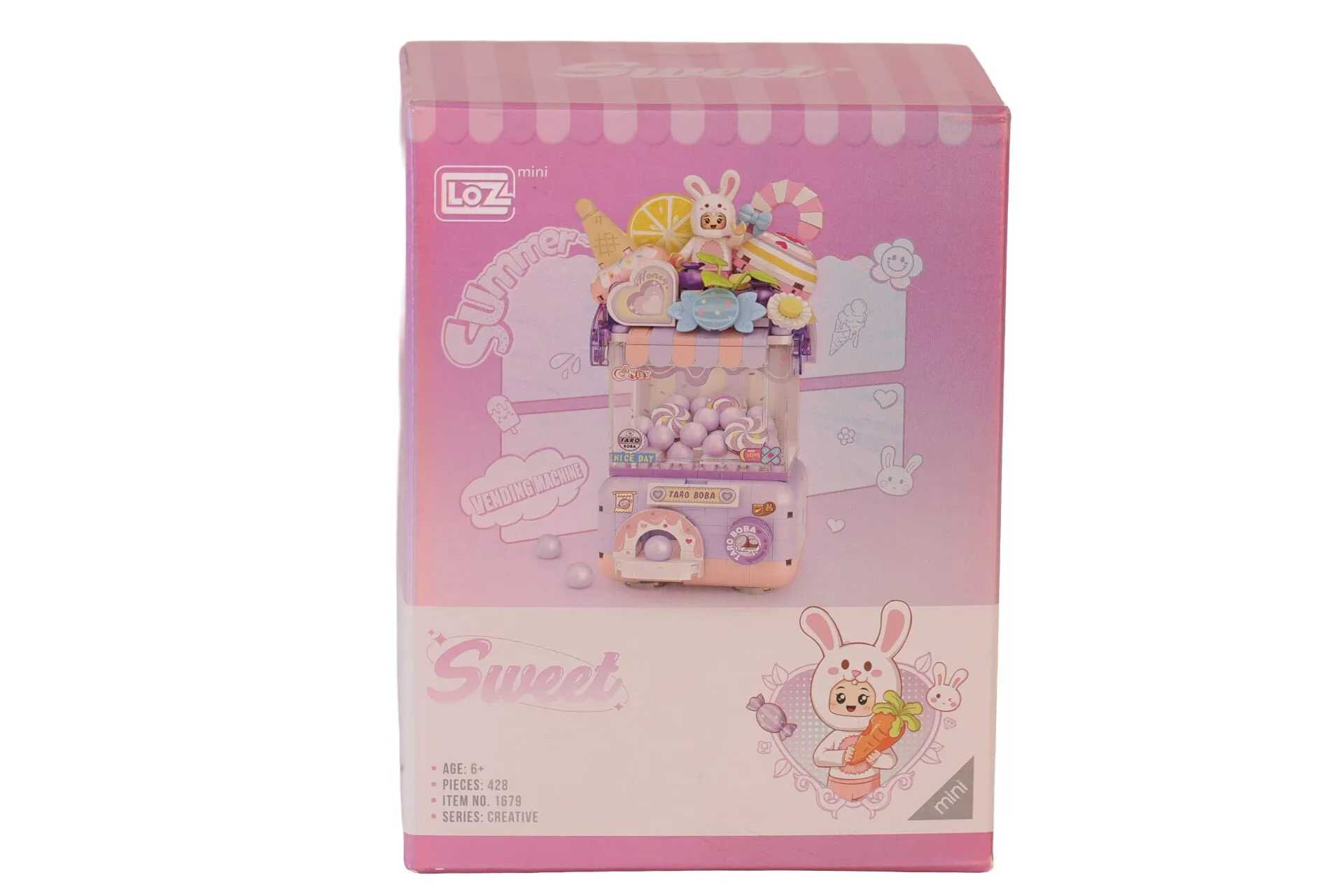 LOZ Sevimli Gashapon Makineleri MOR BLOCK OYUNCAK 428 PRÇ