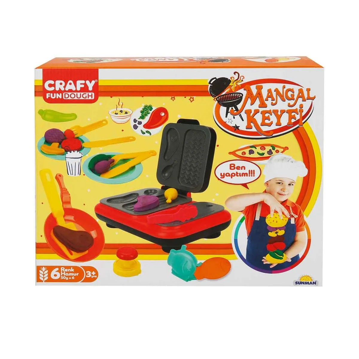 Crafy Mangal Keyfi Oyun Hamuru Seti 300 g 22 Parça
