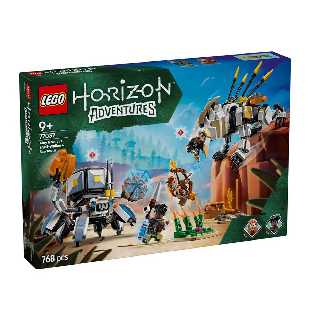 Lego Horizon Adventures Aloy ve Varl,Metalkabuk ve Hızardiş 768parça +9yaş